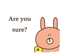 usako and piyoko (English) sticker #4694399