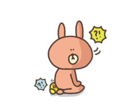 usako and piyoko (English) sticker #4694402