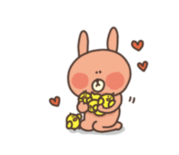 usako and piyoko (English) sticker #4694405