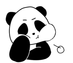 Expressive panda sticker #4694731