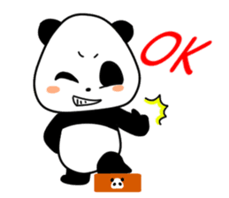 Expressive panda sticker #4694732