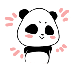Expressive panda sticker #4694740