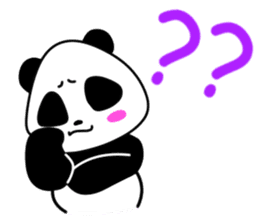 Expressive panda sticker #4694741