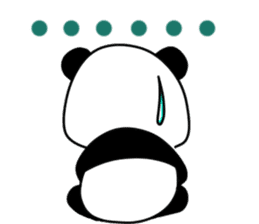 Expressive panda sticker #4694743
