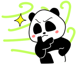 Expressive panda sticker #4694746