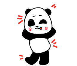 Expressive panda sticker #4694749