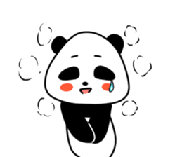 Expressive panda sticker #4694750