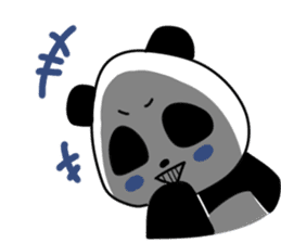 Expressive panda sticker #4694753