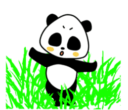 Expressive panda sticker #4694755