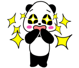 Expressive panda sticker #4694758
