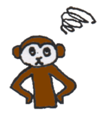 Pretty Playful MONKEY sticker #4694949