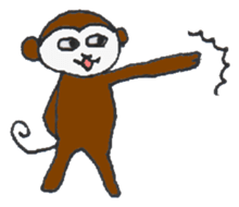 Pretty Playful MONKEY sticker #4694951