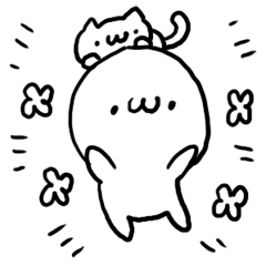 White charactor with cat1