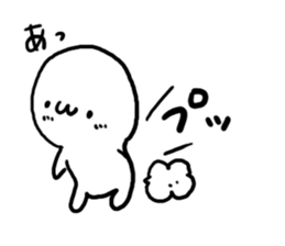 White charactor with cat1 sticker #4695154