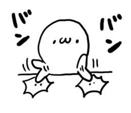 White charactor with cat1 sticker #4695165