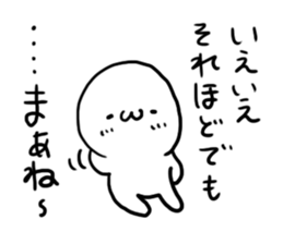 White charactor with cat2 sticker #4695300