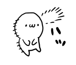 White charactor with cat2 sticker #4695304