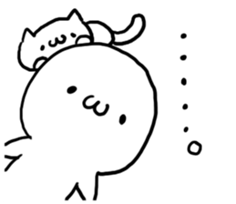 White charactor with cat2 sticker #4695317