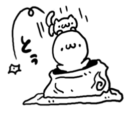 White charactor with cat2 sticker #4695327