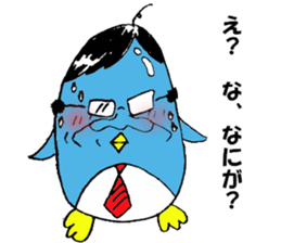 penguin man sticker #4695903