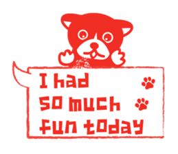 Dog Stamp Sticker(Shiba inu) sticker #4696353