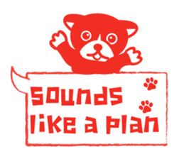 Dog Stamp Sticker(Shiba inu) sticker #4696355