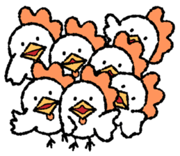 Chicken and Penguin sticker #4696830