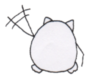 Pretty Playful EGG CAT sticker #4697641