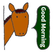 Playful Pretty HORSE sticker #4698312