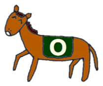 Playful Pretty HORSE sticker #4698314