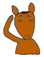 Playful Pretty HORSE sticker #4698321