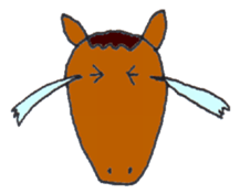 Playful Pretty HORSE sticker #4698322