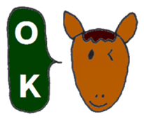 Playful Pretty HORSE sticker #4698326