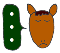 Playful Pretty HORSE sticker #4698327