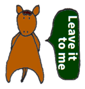 Playful Pretty HORSE sticker #4698328