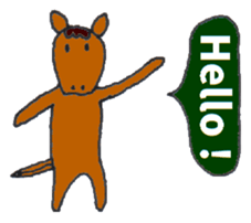 Playful Pretty HORSE sticker #4698332