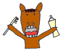 Playful Pretty HORSE sticker #4698349