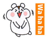 Playful Pretty HAMSTER sticker #4698675
