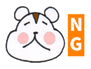 Playful Pretty HAMSTER sticker #4698681