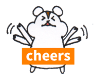 Playful Pretty HAMSTER sticker #4698683