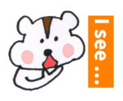 Playful Pretty HAMSTER sticker #4698688