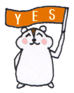 Playful Pretty HAMSTER sticker #4698690