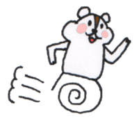 Playful Pretty HAMSTER sticker #4698698