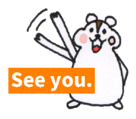 Playful Pretty HAMSTER sticker #4698699