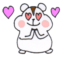 Playful Pretty HAMSTER sticker #4698702