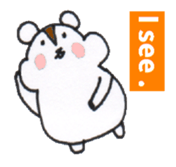 Playful Pretty HAMSTER sticker #4698703