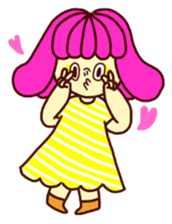 Marshmallow girl's diary sticker #4699193