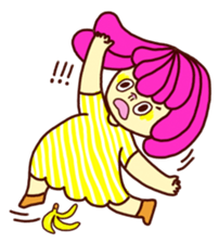 Marshmallow girl's diary sticker #4699195