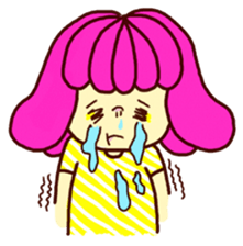 Marshmallow girl's diary sticker #4699196