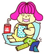 Marshmallow girl's diary sticker #4699199